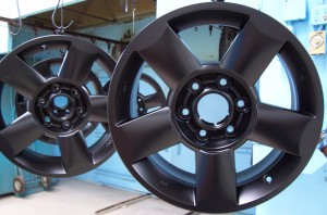 Powder Coating Rims - Matte Black